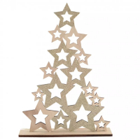 Aulica Wood Christmas Tree Decoration H.59 cm