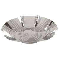 Aulica Round Tray D28 cm Floral Stainless Steel