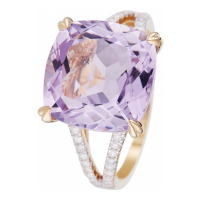 Di Joya Women's 'Pink Fiction' Ring