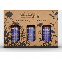 Urban Veda Ensemble de soins du corps 'Radiance Ritual Travel' - 3 Pièces