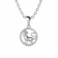 MYC Paris Women's 'Circlet Leo' Pendant with chain