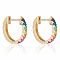 Le Diamantaire Boucles d'oreilles 'Colorful Love' pour Femmes