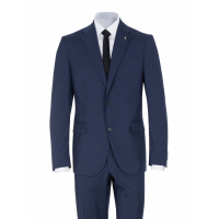 Corneliani '2 Button Right With Pin Check Motif' Anzug für Herren