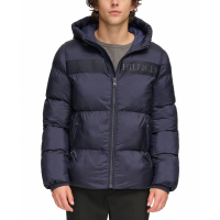 Tommy Hilfiger Men's Tommy Hilfger New Ghost Logo Print Puffer Jacket