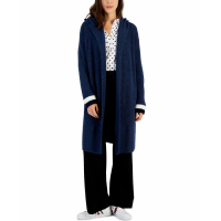 Tommy Hilfiger Hooded Kimono Open Cardigan pour Femmes