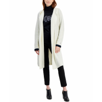 Tommy Hilfiger Women's Hooded Kimono Open Cardigan