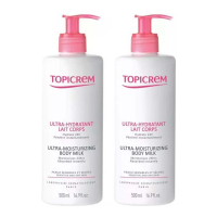 Topicrem Lotion pour le Corps 'UH Ultra-Moisturising' - 500 ml, 2 Pièces