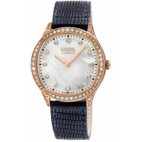 Gevril Women's Morcote Swiss Diamond, 316L SS/IPRG Case, White MOP Watch