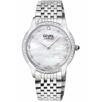 Gevril Women's Airolo Swiss Diamond, White MOP Dial. 316L Stainless Streel Case Watch