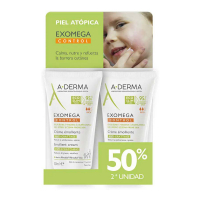 A-Derma Crème visage 'Exomega Control Emollient' - 50 ml, 2 Pièces