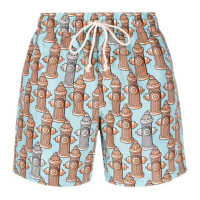 Palm Angels Men's 'Fire Hydrant' Swimming Shorts