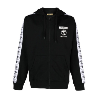 Moschino Veste 'Logo-Tape Hoodie' pour Hommes