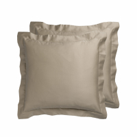 Biancoperla Denise Lot De 2 Taies D'Oreiller Marron