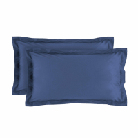 Biancoperla Denise Lot De 2 Taies D'Oreiller Bleu