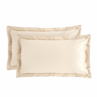 Biancoperla Denise Lot De 2 Taies D'Oreiller Beige