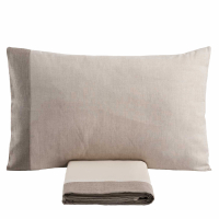 Biancoperla Hester Beige King-Size Bed Duvet Cover Set