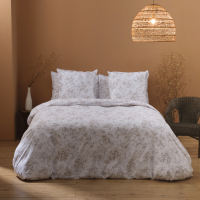 Biancoperla Ensemble Housse De Couette Amelia Marron