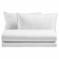 Biancoperla Ensemble Housse De Couette Cloe Blanc King Size