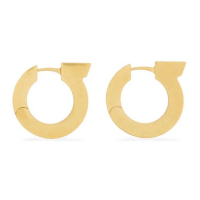 Salvatore Ferragamo Women's 'Gancini Logo-Engraved' Earrings