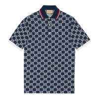 Gucci Men's 'Gg Jacquard' Polo Shirt