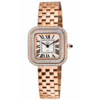 Gevril GV2 Bellagio Women's Swiss Made Diamond Watch, Silver-White Dial, Iprg Bracelet