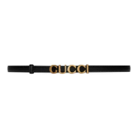 Gucci Ceinture 'Logo-Buckle Thin' pour Femmes