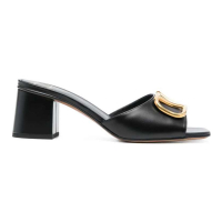 Valentino Garavani Women's 'Go Logo' High Heel Mules