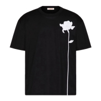 Valentino Garavani Men's 'Flower-Appliqué' T-Shirt