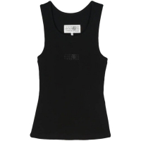 MM6 Maison Margiela Women's 'Numbers Ribbed' Tank Top