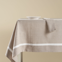 Biancoperla Cortina Linen Tablecloth 160X230 Cm, Natural/Ivory