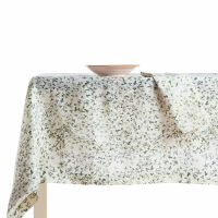 Biancoperla Ivy Printed Linen Tablecloth 170X170 Cm