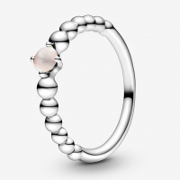 Pandora 'June Misty Rose Beaded' Ring für Damen