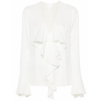 Givenchy Women's '4G With Ruffles' Long Sleeve Blouse