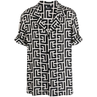 Balmain Men's 'Geometric' Short sleeve shirt