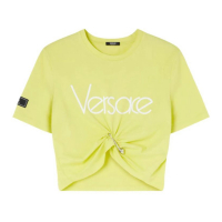 Versace T-Shirt court 'Logo' pour Femmes