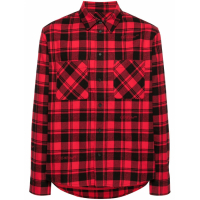 Off-White Men's 'Logo-Embroidered Checked' Shirt