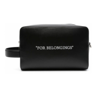 Off-White Men's 'Quote-Print' Toiletry Bag