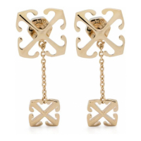 Off-White Boucles d'oreilles 'Double Arrows Drop' pour Femmes