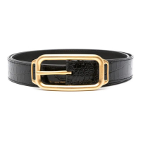 Tom Ford Ceinture 'Crocodile-Effect' pour Hommes