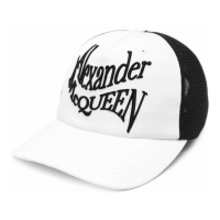 Alexander McQueen Men's 'Embroidered-Logo' Cap