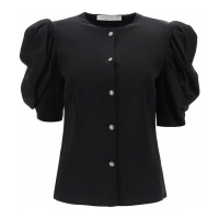Alessandra Rich Women's 'Envers Bouffant Sleeves' Short sleeve Blouse