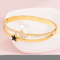 La Chiquita Women's 'Moon & Star' Bracelet