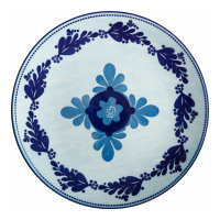 Maxwell & Williams Lot De 4 Assiettes En Majolique 26,5 Cm Bleu Ciel