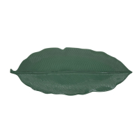 Easy Life Porcelain Leaf 47X19 Cm In Tropical Leaves Green Color Box