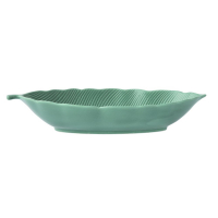 Easy Life Porcelain Leaf Bowl 30X13 Cm In Leaves Light Green Color Box