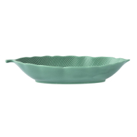 Easy Life Porcelain Leaf Bowl 36X16 Cm In Leaves Light Green Color Box