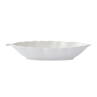 Easy Life Porcelain Leaf Bowl 36X16 Cm In Leaves White Color Box