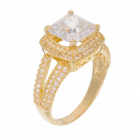 L'instant d'or Women's 'Carré d'Amour' Ring