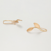 L'instant d'or Women's 'Feuilles Satinées' Earrings