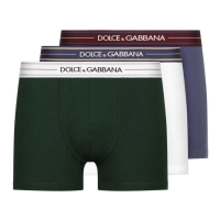 Dolce & Gabbana Men's 'Logo-Tape' Boxer Briefs - 3 Pieces